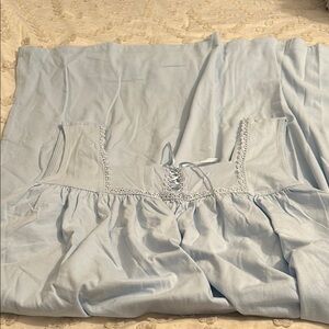 Light Blue Lace-Trimmed Dress